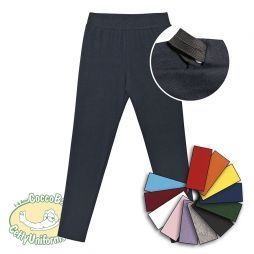 Leggings Bimba e ragazzine in jersey, con elastico in vita regolabile